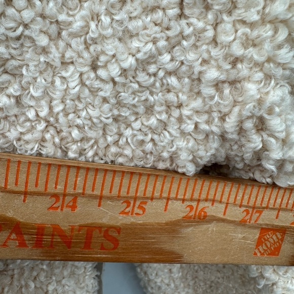 BOUNDLESS NORTH CREAM Sherpa Snap warm woman bohemian oversized cozy pullover M - Picture 11 of 13